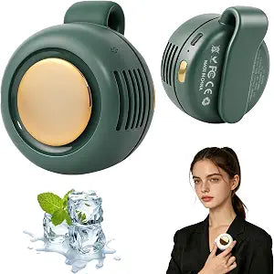 jintion Handheld Fan Portable Neck Waist Personal Mini Clip on Hand Fans Rechargeable Wearable for Shirt Belt That Deliver Refreshing Cool Breeze Under Held Cooling Wind Small 360 Rotatable