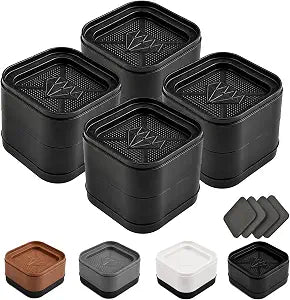 EclatBain Adjustable Heavy Duty Furniture Risers, 2&3 Inch, 4 Pack, 5000lbs