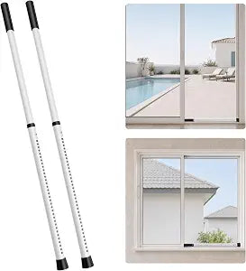 2 Pack Sliding Door Security Bar, Adjustable Patio Door Security Bar