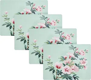 Laura Ashley Cork Placemats, 16 x 12-inch, Set of 4, Blossom Branch