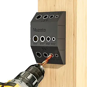 Muzata Upgraded Multi-Angle Cable Railing Drill Guide Jig Black CT24
