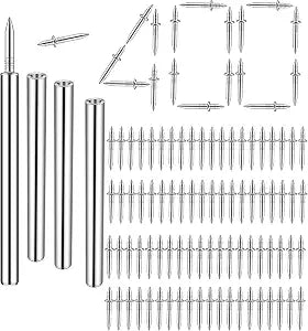Double Headed Skirting Nails, 400PCS, Zinc Plated, for Baseboards