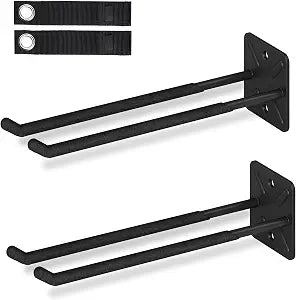 Nacial Garage Wall Hangers, Heavy Duty Ladder Hooks, 12.4 Inch 2 Pack