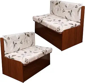 CRFATOP RV Dinette Cushion Covers Soft 4pc Camper Booth Seat Slipcover,01