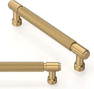 10 Pack Champagne Bronze Knurled Cabinet Pulls 5 Inch(128mm) Kitchen Cabinet Handles Cabinet Hardware Drawer Pulls