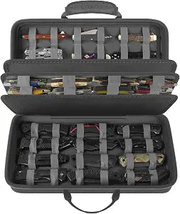 Boobowl Pocket Knife Display Case, 88 Slots for Folding Knife Storage