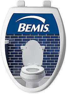 Bemis 170 Durable Plastic Toilet Seat, Elongated, White