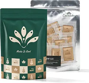 62% RH,4 Gram (10 pcs) Two-Way Humidity Control Packs, Kraft Paper Wrapped Moisture Balancer for Airtight Jars, Storage Bags & Containers