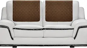 Panelee 2 Pcs Headrest Cover for Recliner Chair Sofa Headrest Cover Head Protector Furniture Protector for Recliner Sofa Slipcovers(Chocolate)