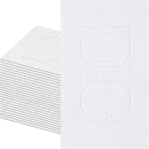 Outlet Insulators Draft Sealers, 30 Pack Electrical Outlet Insulation Pads, EVA Foam Gasket for Wall, Light, Switch Socket Cover Compatible with Duplex Toggle Rocker Wall Plate Openings