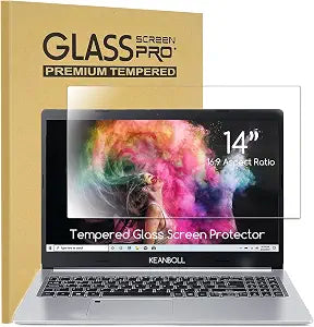 KEANBOLL 14 Inch Laptop Screen Protector,Tempered Glass Protector for 14" HP/Dell/ASUS/Samsung/Lenovo/Acer etc 14" 16:9 (1366768) Aspect Ratio Laptops,Ultra Clear & 9H Hardness & Anti Scratch