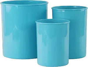 Reston Lloyd Multipurpose Utensil/Crock Holders Organize Utensils & Tools, Includes Extra Large, Large, & Miniature, Turquoise, Set of 3