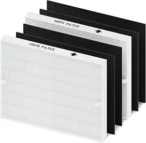 Replacement Filters Set for Coway Airmega AP-1512HH 200M, 2 HEPAs 4 Carbons