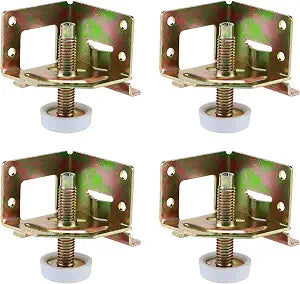 T Tulead 4PCS Metal Leveling Feet M8 Adjustable Cabinet Levelers