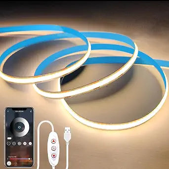 3.3FT COB LED Strip Lights5V USB Powered LED Tape Lights