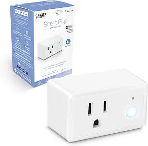 Feit Electric Indoor Smart WiFi Plug Works with Alexa and Google Home, No hub Required, 2.4 Ghz Network Only, Remote Control from Anywhere 15 Amp Smart Outlet Plug, Indoor, White with Night Light