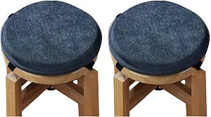 13" Round Chair Seat Cushions Set of 2 Bar Stool Cushions Small Chair Pads