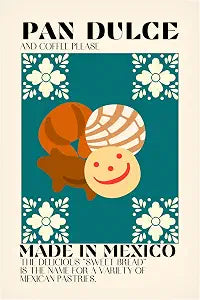 Trademark Fine Art Canvas Wall Art - Gaec Studio 'Pan Dulce' Wall Art for Living Room, Bedroom, or Office Dcor 12 x 19 Inches
