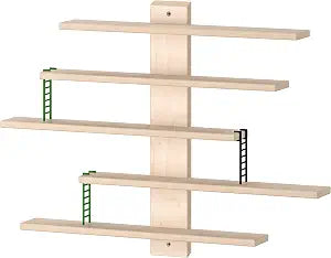 IKEA LUSTIGT Wall Shelf,Wooden, 37x37 cm (14 5/8x14 5/8")