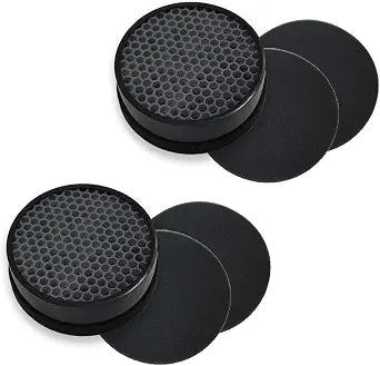 PUREBURG Replacement Filter Compatible with GENIANI G-2000-FL & TCL CISNO iHome KJ65F-A1 KJ65F-A2 Air Purifiers,2-Pack H13 HEPA Activated Carbon Pre-Filters Air Clean