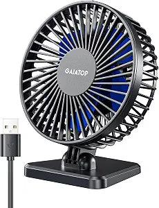 Gaiatop USB Desk Fan, Personal Portable Quiet Small Table Desktop fan
