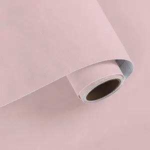 VaryPaper Baby Pink Self Adhesive Velvet Fabric 15.7" x 78.7" Pink Velvet Wallpaper Peel and Stick Drawer Liner Soft Fabric Flocking Jewelry Box Liner Large Sticky Felt Sheets for Crafts Dollhouse