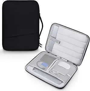 13 Inch Laptop Carrying Sleeve for 2026 2025 Apple MacBook Air 13 Inch Laptop with M5 M4 chip A3449 A3240, MacBook Air 13.6" M3 A3113 2024 / M2 A2681 Protective Bag Case with Handle Pocket - Black