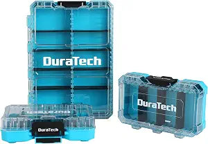 DuraTech 3-Piece Small Parts Tool Box Organizer with 14 Dividers