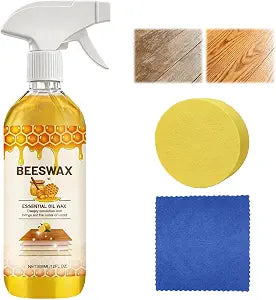 Scratcherase Beeswax Floor Spray, Beeswax Wood Polish Spray, Cleans, Restores Shine, Scratches, Suitable for Floors, Wooden Sofas, and Furniture (1PCS)