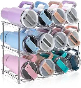 Larger Water Bottle Organizer for Stanley 40 oz Tumbler, Tumbler Organizer