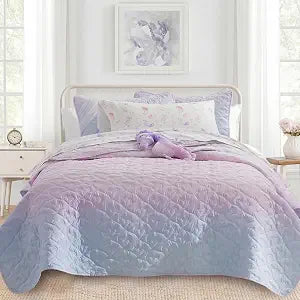 SCHNAUZER HOME Quilts for Full/Queen Bed Colorful Bedspreads Soft Bed Summer Lightweight Bedspread Comforter Modern Style Pattern Coverlet for All Season 3 Pieces (1 Quilt, 2 Pillow Shams)