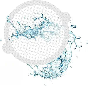 50 Pack Shower Drain Hair Catcher, Disposable Mesh Hair Trap Stickers