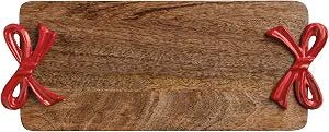 Mud Pie Christmas Red Bow Board