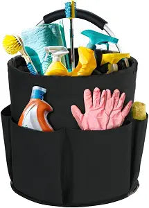 Cleaning Caddy with Handle, Cleaning Supplies Organizer Collapsible Bucket
