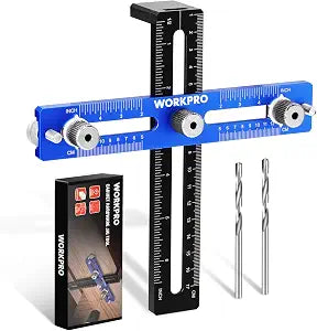 WORKPRO Cabinet Hardware Jig, Adjustable Cabinet Handle Template