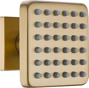 3 inch Big Stainless Steel Body Spray Shower Jet - High Pressure Massage Side Sprayer Spa System Shower Set Adjustable Wall Mounted, Square Brushed Gold Brass Finish