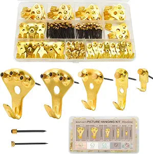 181pcs Picture Hanging Kit Heavy Duty Hooks 10-100lbs for Drywall