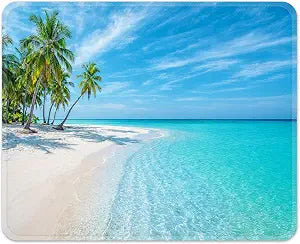 Mouse Pads, 9.5" x 7.9", for Laptop, Ocean Beach Tropical