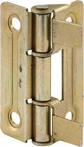 Prime-Line N 6936 Bi-Fold Door Hinges, Brass Plated, 1 Pair