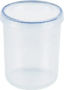 LOCK & LOCK Easy Essentials Twist Food Storage lids/Airtight containers, BPA Free, Tall-30.4oz Clear