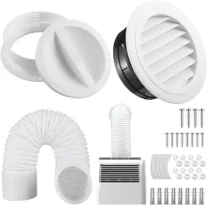 Portable Ac Wall Mount Vent Kit 6in & 6.5in Tubes with 6 in Cover