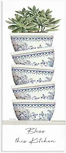 Stupell Industries Bless This Kitchen Ornate, 17 x 40 Inch Canvas Wall Art