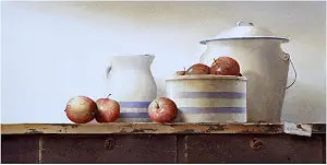 Trademark Fine Art Canvas Wall Art - Ray Hendershot 'BLUE PATTERNS II' Wall Art for Living Room, Bedroom, or Office Dcor