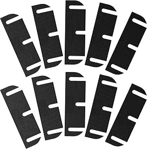 Door Hinge Shims (0.050 Inch Thickness - Can be Trimmed to 0.035 inch Thickness - 3.5 Inch Hinge Shims) - 10 Pack