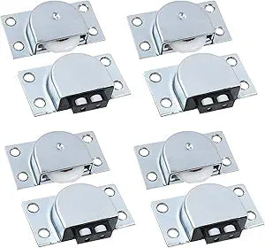 Furniture Roller Wheels Nylon Single Wheel Sliding Door Pulley - 4 Pairs