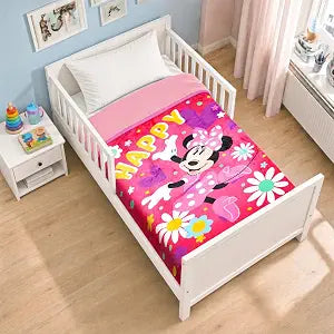Disney Minnie Mouse Bedspread Toddler Girls Set Minnie Toddler Bedding