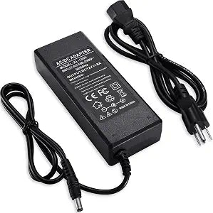 3 Prong DC 12V 8A Power Supply Adapter, 96W AC 100-240V to DC Transformer