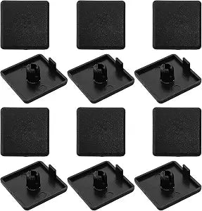 12PCS Black 2020 T-Slot Aluminum Profile End Cap, European Standard Extrusion Accessories for Industrial Frame Assembly