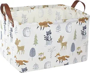 NTAOHAMPER Rectangular Storage Basket, Books Box, Gift Basket, Room Decor(Animal)