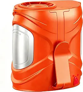 2026 AI Portable Waist Fan, Personal Fan Rechargeable With 6-Speed 16000RPM Strong Airflow, 40H Runtime Wearable Belt Cooler, Hands-Free Shirt/Belt/Neck Fan for Camping, Jobsite, Outdoor (Orange)